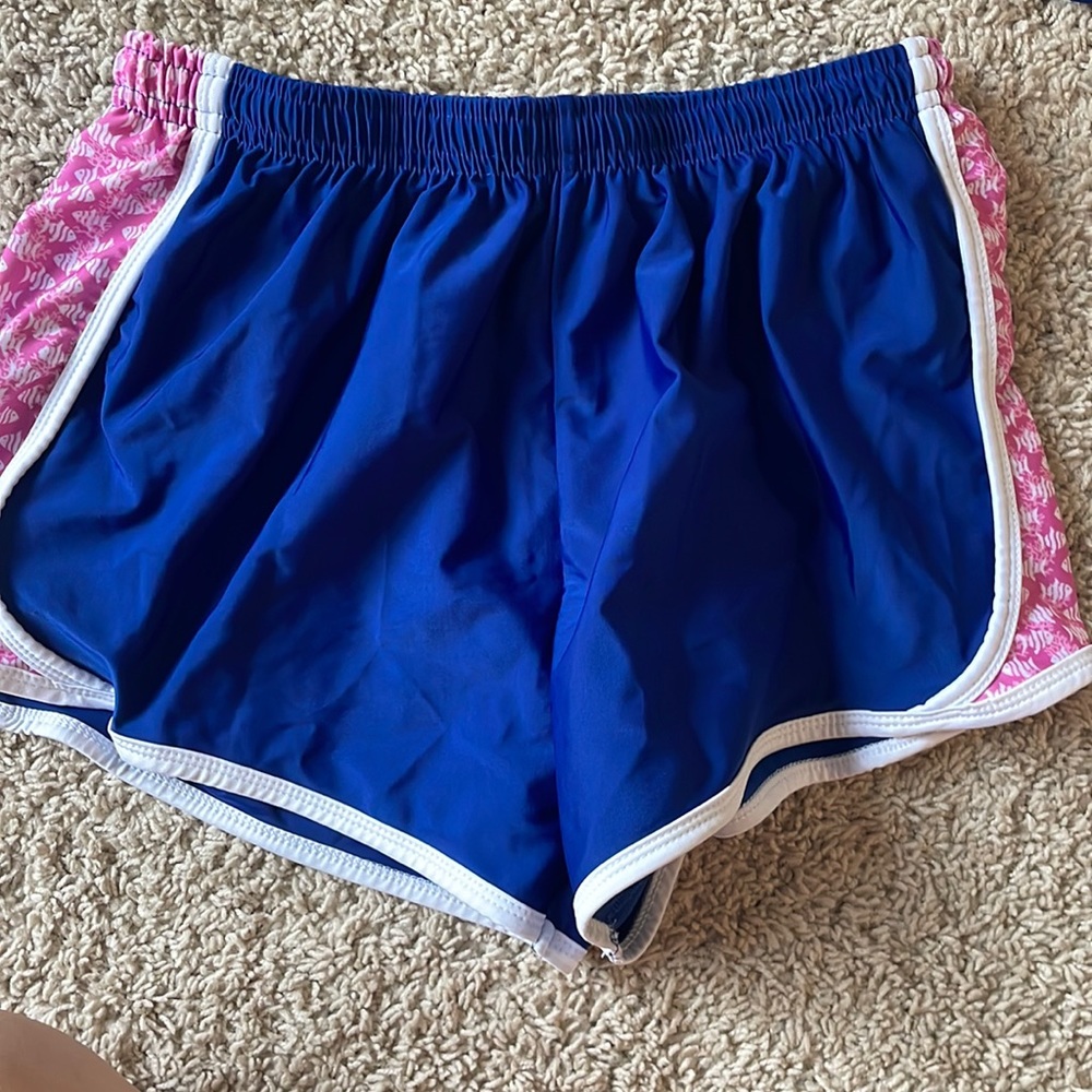 Pink and blue fish shorts from krass&co